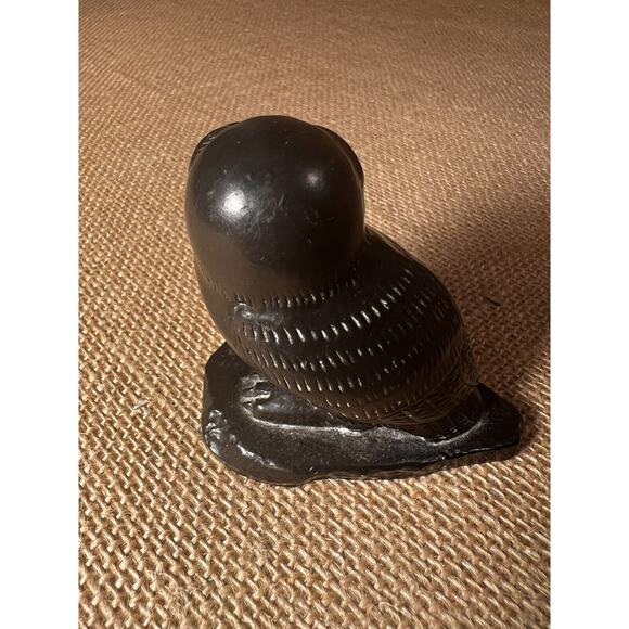 Owl Soap Stone Hand Carved in Canada-Vintage and Cute Excellent - Picture 4 of 9